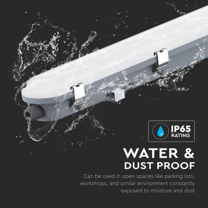 LED-tehniline ribavalgusti liikumis- ja hämarusanduriga LED/48W/230V IP65 6500K 150 cm