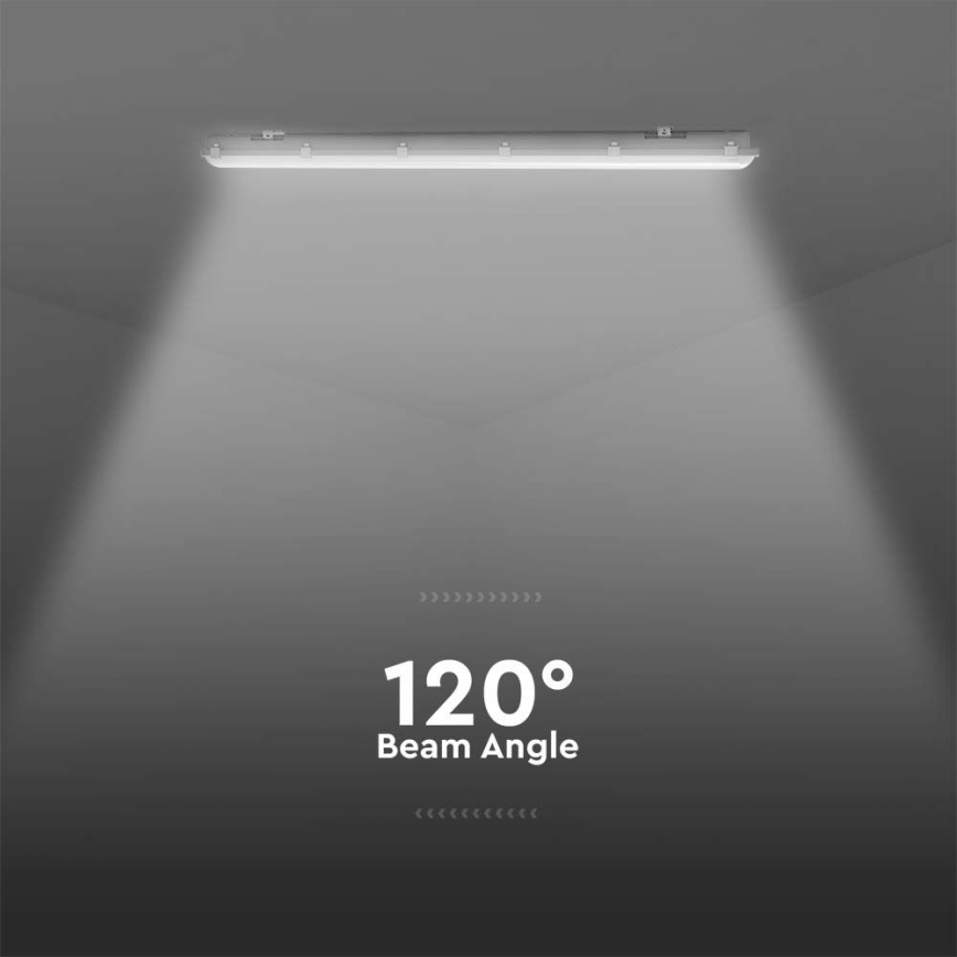 LED-tehniline ribavalgusti liikumis- ja hämarusanduriga LED/48W/230V IP65 6500K 150 cm