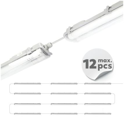 LED Tehniline toruvalgusti T8 2xG13/18W/230V 6500K IP65 127 cm