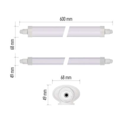 LED tehniline valgusti DUSTY LED/18W/230V IP65 4000K 60 cm