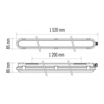 LED Tööstuslik avariivalgusti EMERGENCY LED/56W/230V IP66 4000K