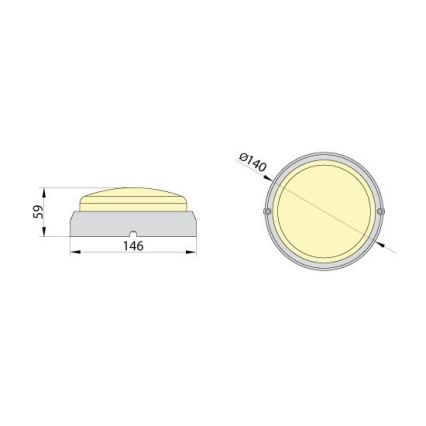 LED Tööstuslik laevalgusti FIDO LED/12W/230V IP65