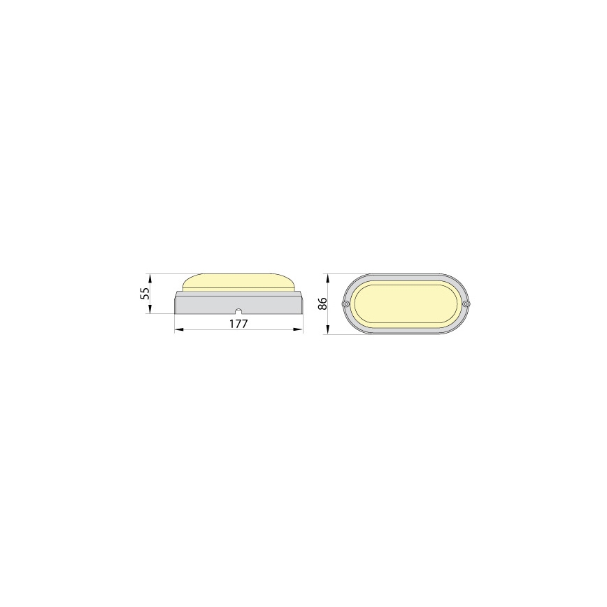 LED Tööstuslik laevalgusti FIDO LED/12W/230V IP65