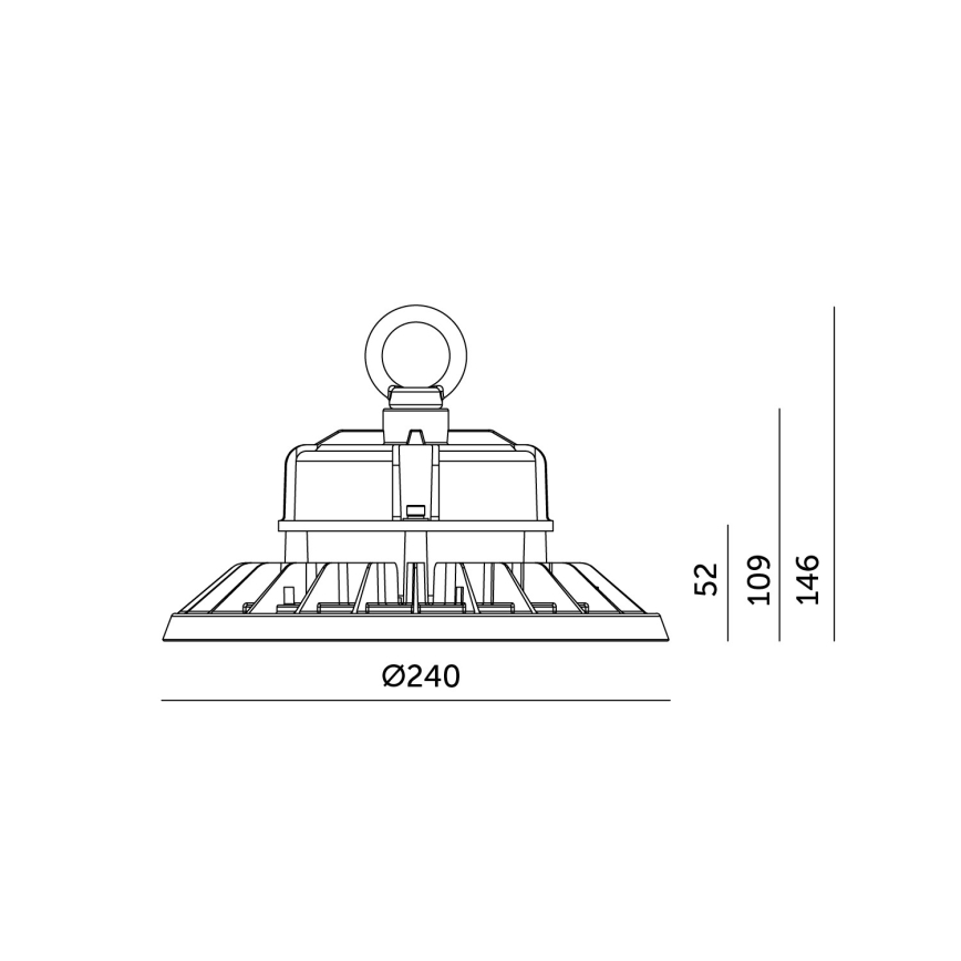 LED Tööstuslik laevalgusti RIO PRO HIGHBAY LED/100W/230V 4000K IP65
