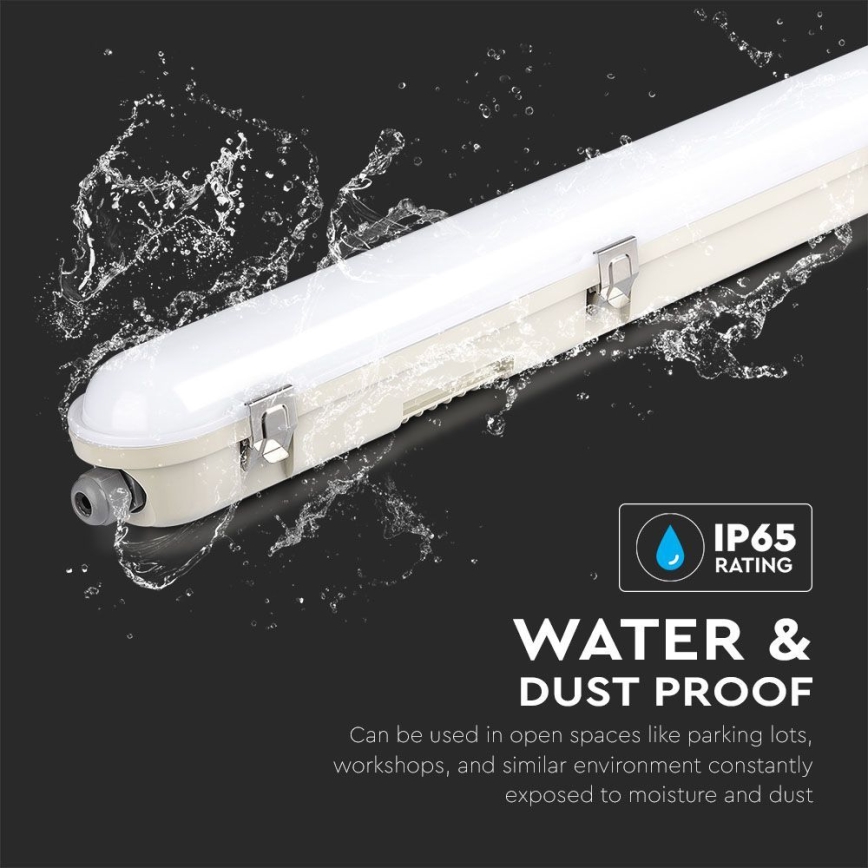 LED Tööstuslik luminofoorvalgusti avariimooduliga EMERGENCY LED/48W/230V 4000K 150cm IP65