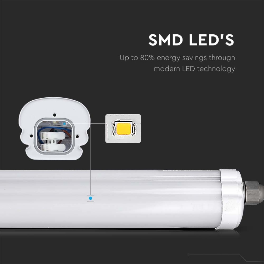 LED Tööstuslik luminofoorvalgusti G-SERIES LED/18W/230V 4000K IP65 60 cm