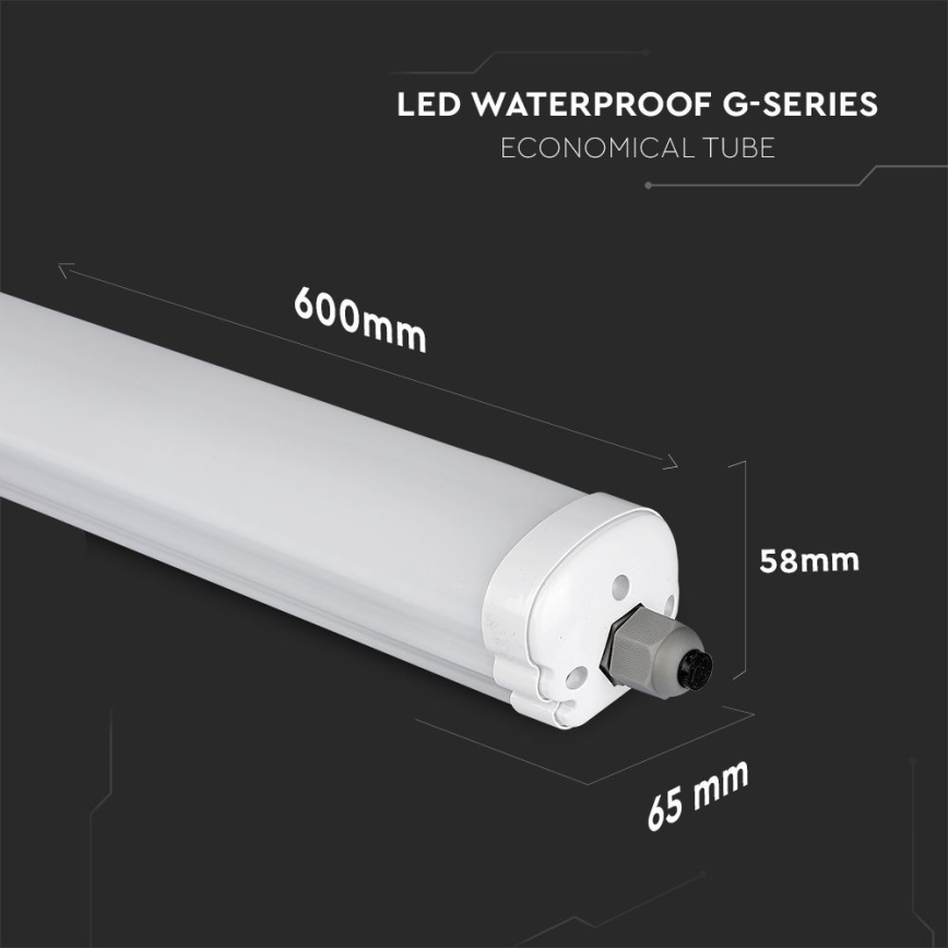 LED Tööstuslik luminofoorvalgusti G-SERIES LED/18W/230V 4000K IP65 60 cm