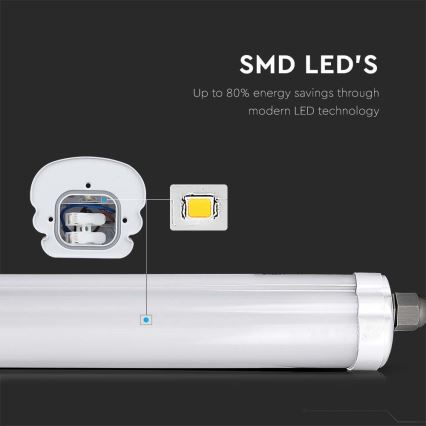 LED Tööstuslik luminofoorvalgusti G-SERIES LED/18W/230V 6500K IP65 60 cm