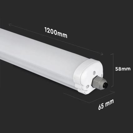 LED Tööstuslik luminofoorvalgusti G-SERIES LED/36W/230V 4500K 120cm IP65