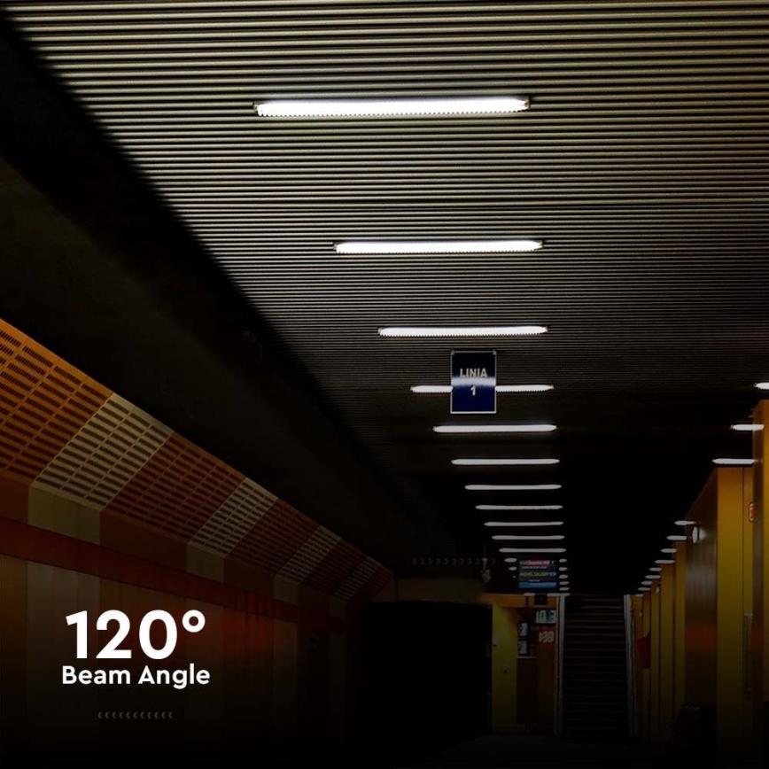 LED Tööstuslik luminofoorvalgusti LED/48W/230V 6500K IP65 150 cm