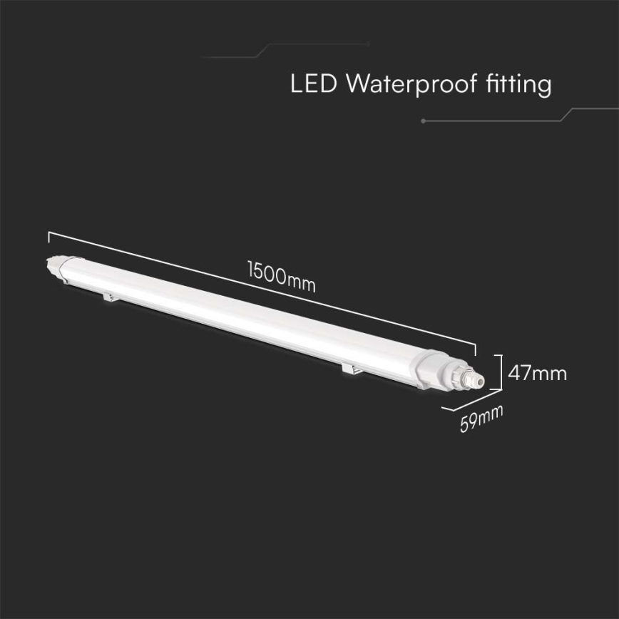 LED Tööstuslik luminofoorvalgusti LED/48W/230V 6500K IP65 150 cm