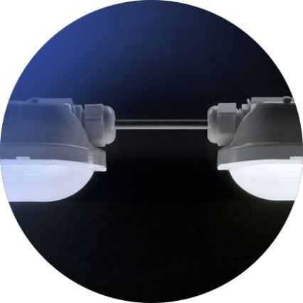 LED Tööstuslik luminofoorvalgusti LIMEA GIGANT LED/38W/230V IP65 1190mm must