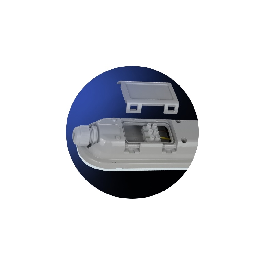 LED Tööstuslik luminofoorvalgusti LIMEA GIGANT LED/38W/230V IP65 1190mm must