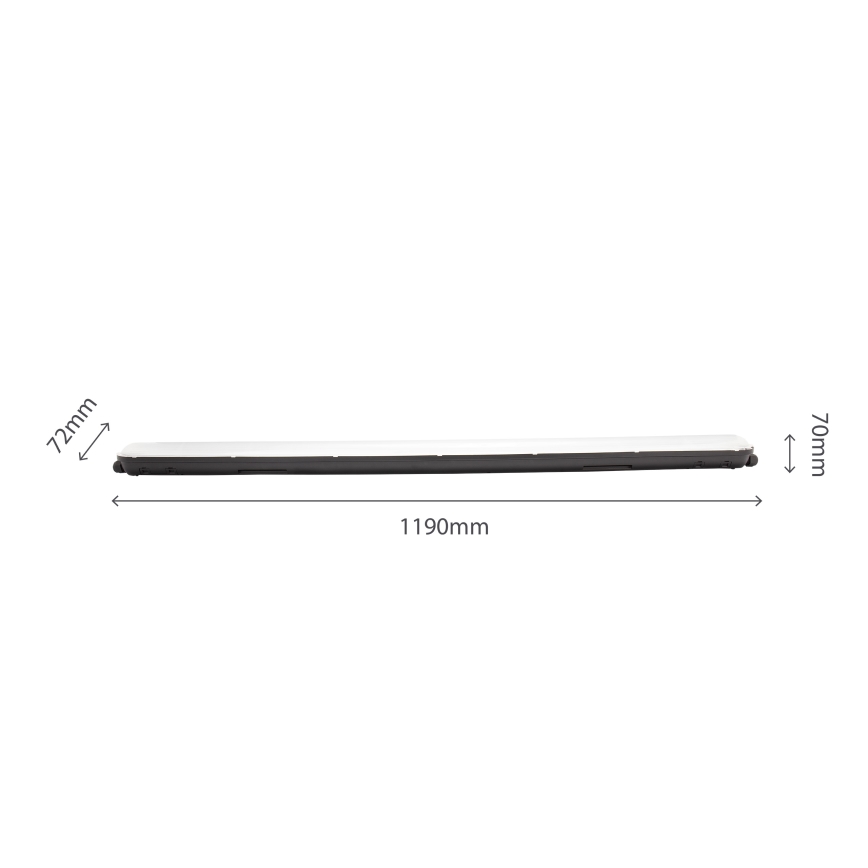 LED Tööstuslik luminofoorvalgusti LIMEA GIGANT LED/38W/230V IP65 1190mm must