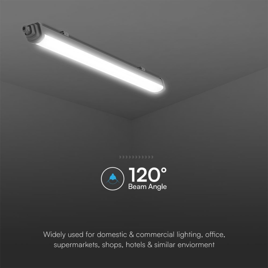 LED Tööstuslik luminofoorvalgusti SAMSUNG CHIP LED/18W/230V 6500K IP65 60 cm