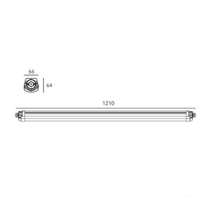 LED tööstuslik riba valgusti LUMEXO LED/36W/230V 4000K IP65 121 cm