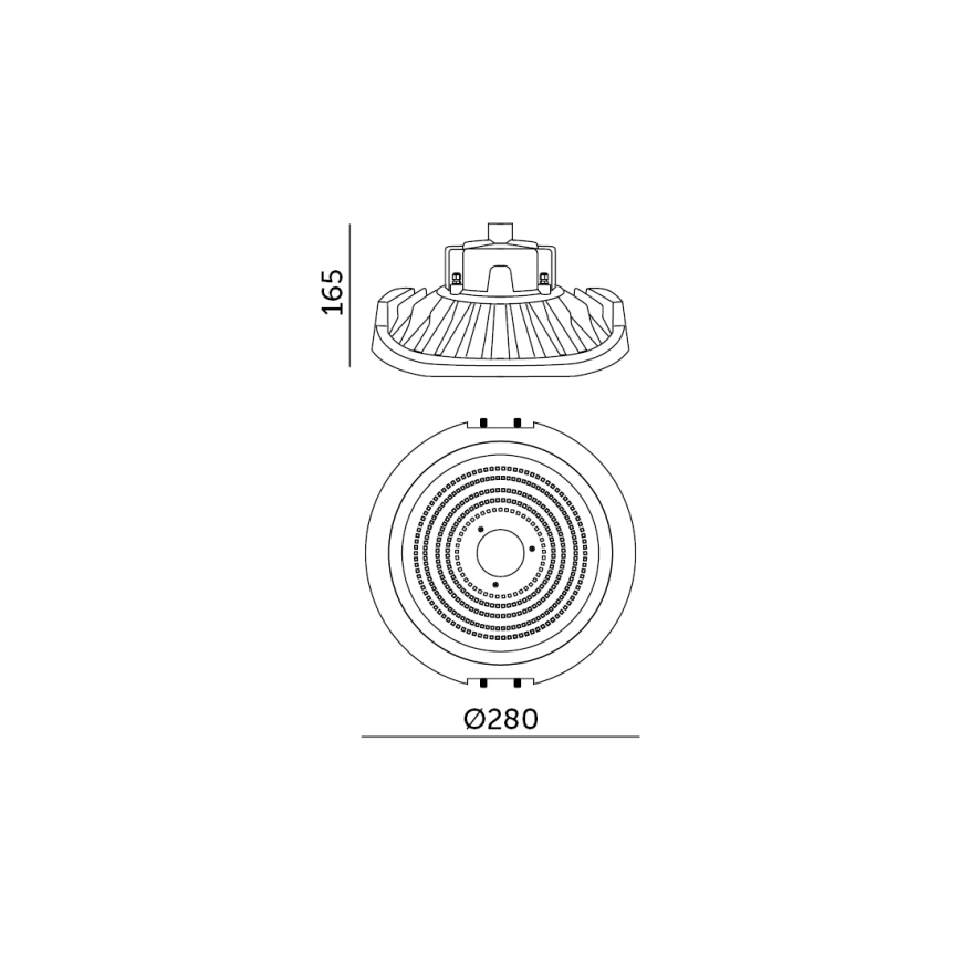 LED Hämardatav technical heavy-duty hele NINA HIGHBAY LED/110W/230V 4000K IP65