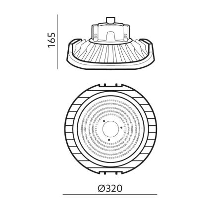 LED Hämardatav technical heavy-duty hele NINA HIGHBAY LED/200W/230V 4000K IP65