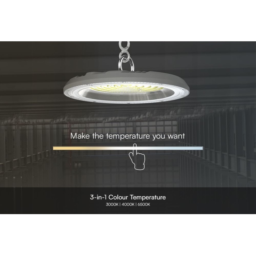 LED Tööstuslik valgusti High Bay LED/100W/230V 3000/4000/6500K IP65 ø 23,5 cm