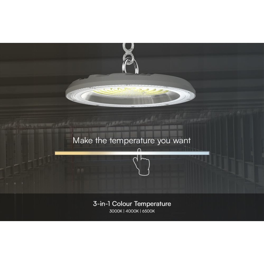 LED Tööstuslik valgusti High Bay LED/150W/230V 3000/4000/6500K IP65 ø 27,7 cm