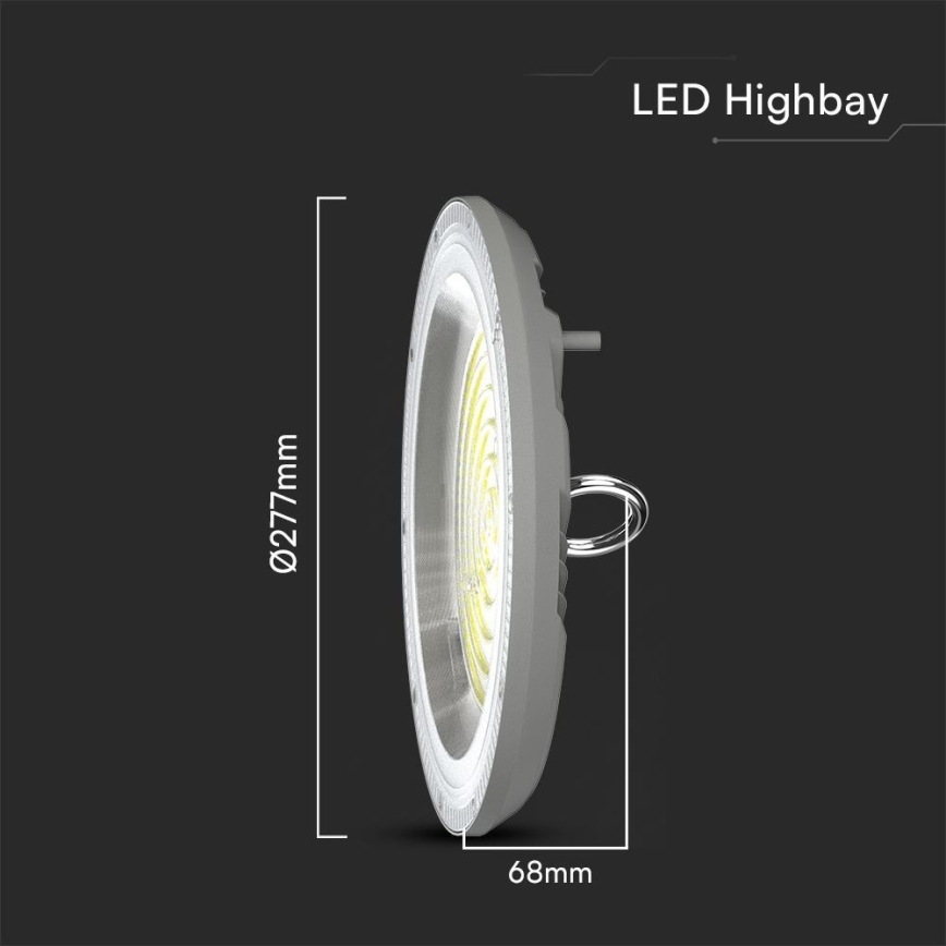 LED Tööstuslik valgusti High Bay LED/150W/230V 3000/4000/6500K IP65 ø 27,7 cm