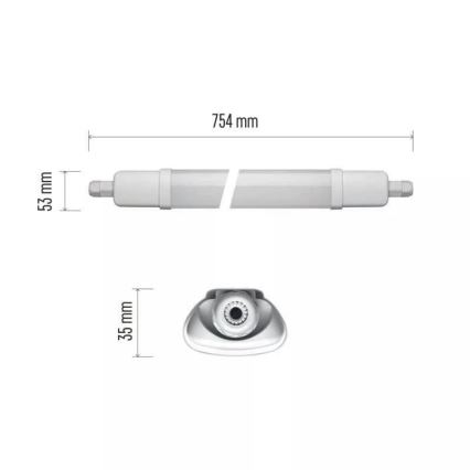 LED Tööstuslik valgusti LED/18W/230V IP65 4000K