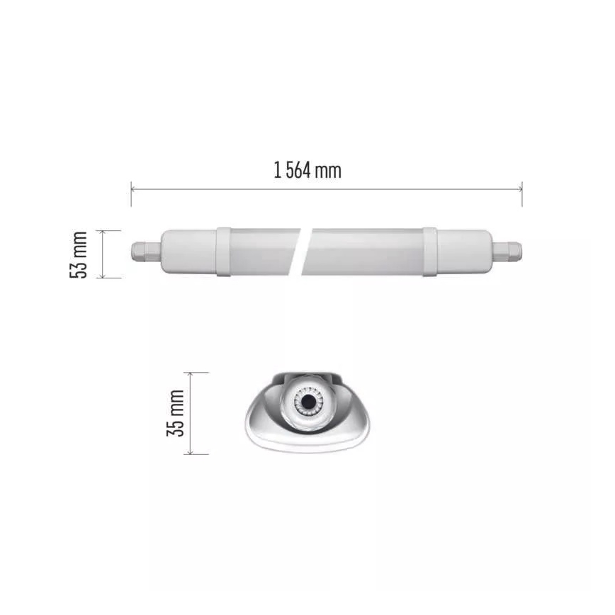 LED Tööstuslik valgusti LED/45W/230V IP65 4000K 156,4 cm