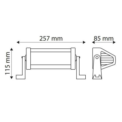 LED Töövalgusti EPISTAR LED/36W/10-30V IP67 6000K