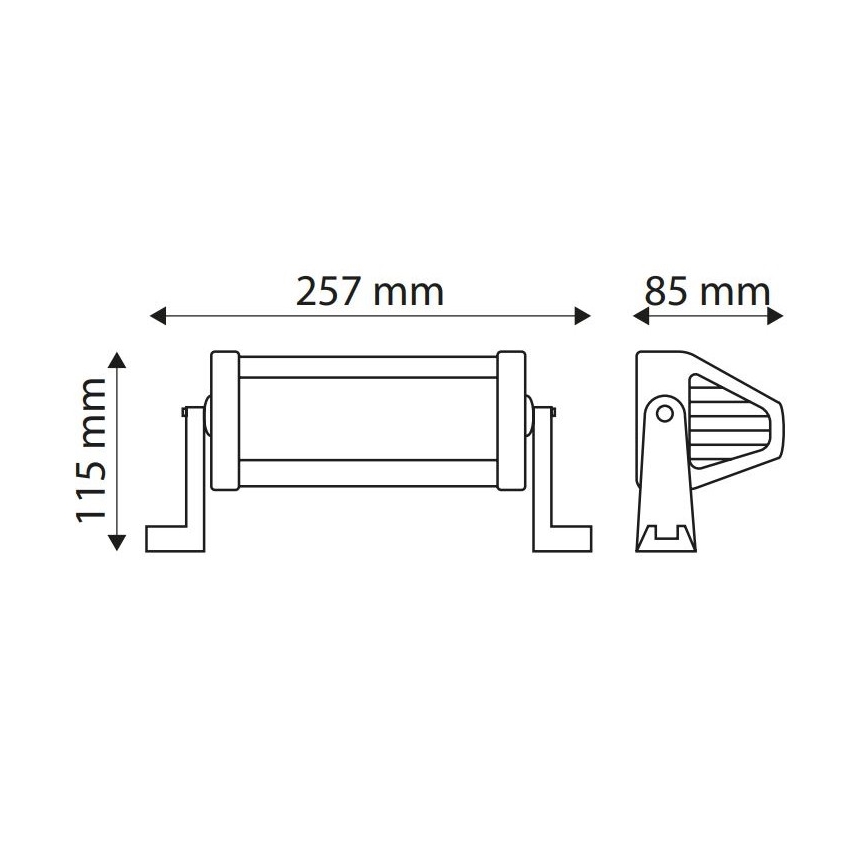 LED Töövalgusti EPISTAR LED/36W/10-30V IP67 6000K