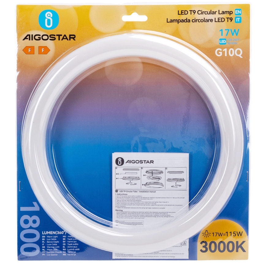 LED-toru G10q/17W/230V 3000K - Aigostar