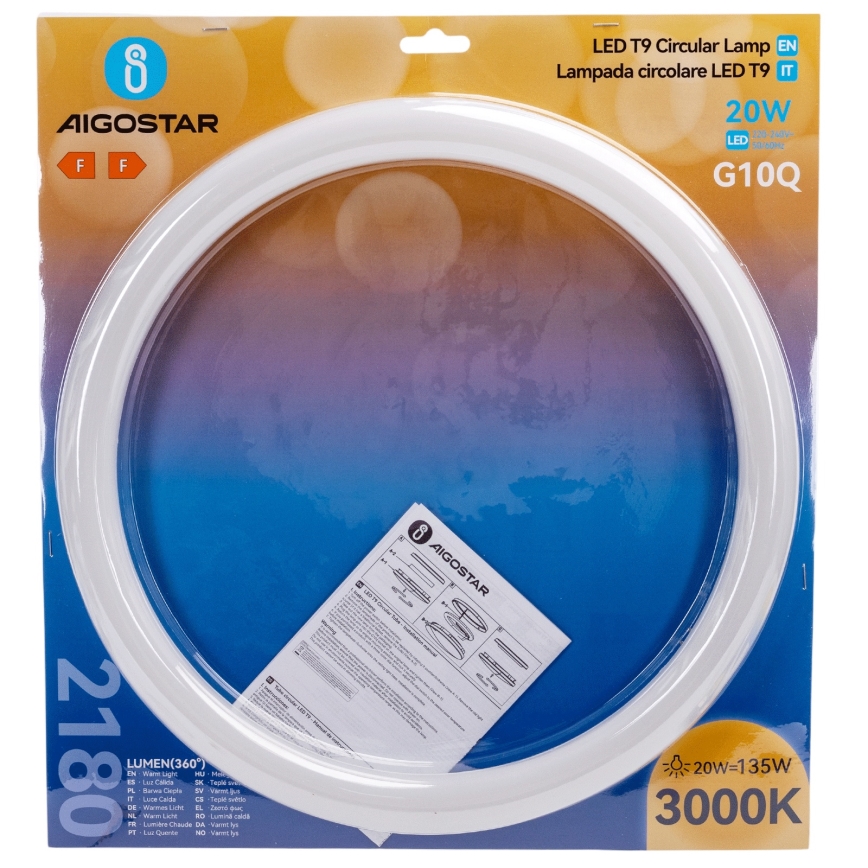 LED-toru G10q/20W/230V 3000K - Aigostar