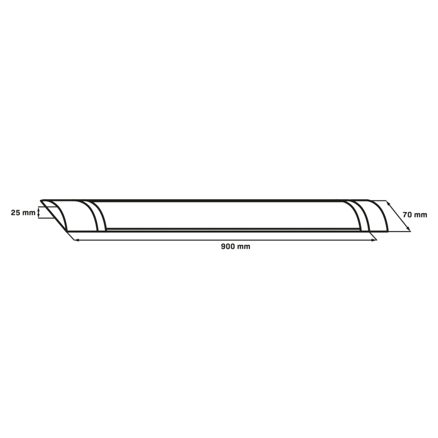 LED-toruvalgusti LED/30W/230V 4000K 90 cm must