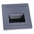 LED trepi valgusti LED/3W/230V 6000K must
