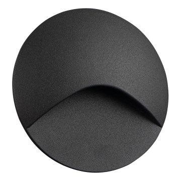 LED-trepivalgusti EXIN, 2,5 W, 230 V, 3000 K, IP65, antratsiit, ümmargune