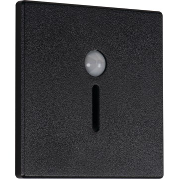 LED trepivalgusti liikumis- ja hämarusanduriga MAGNIK LED/1,7W/230V 2700/3300/3900/4600/5700K must ruudukujuline