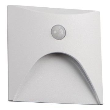 LED-trepivalgusti liikumis- ja hämarussensoriga EXIN LED/2,5W/230V 4000K IP65 valge, ruudukujuline