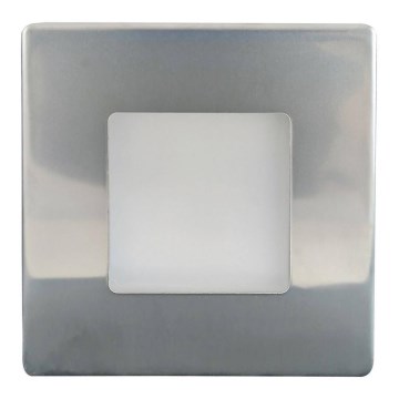 LED Trepivalgusti õue LED/1,7W/230V 2700K IP44 kroomitud