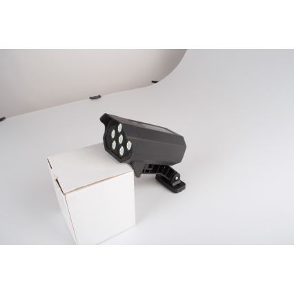 LED turvakaamera makett anduriga ja päikesepaneeliga LED/5W/5,5V 800 mAh IP65 + kaugjuhtimispuldiga