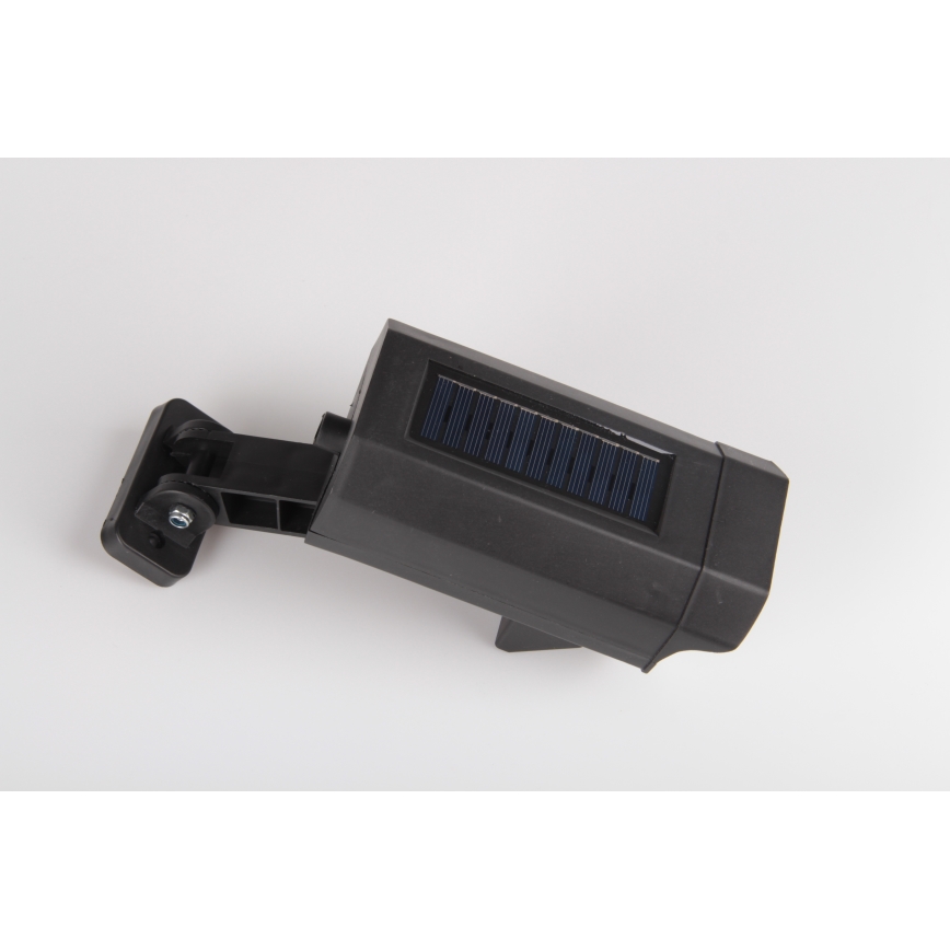 LED turvakaamera makett anduriga ja päikesepaneeliga LED/5W/5,5V 800 mAh IP65 + kaugjuhtimispuldiga