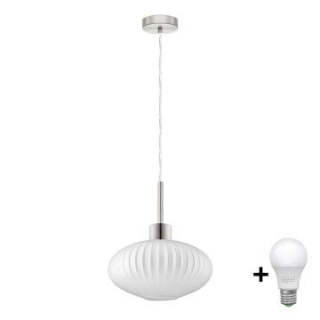 LED Üleminekvalgusti HARMA 1xE27/60W/230V läbimõõt 30 cm mattkroom/valge