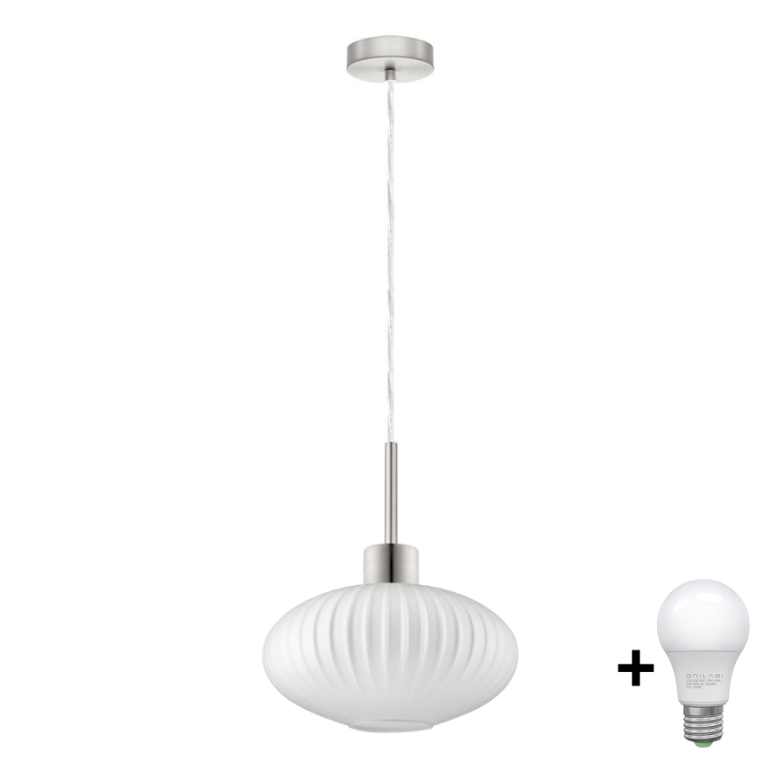 LED Üleminekvalgusti HARMA 1xE27/60W/230V läbimõõt 30 cm mattkroom/valge