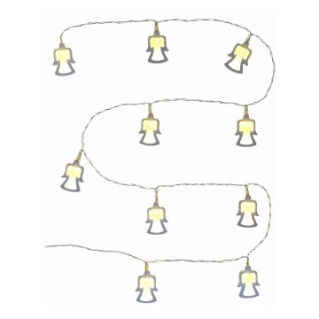 LED  valgusketi 10xLED/2xAA 1,8m soe valge