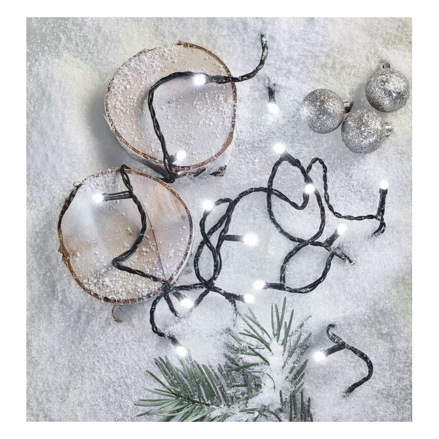 LED-valgusketi 180×LED/8 režiimi 23 m IP44 külmvalge