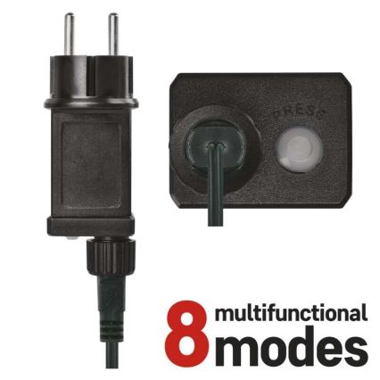 LED-valgusketi 180×LED/8 režiimi 23 m IP44 külmvalge