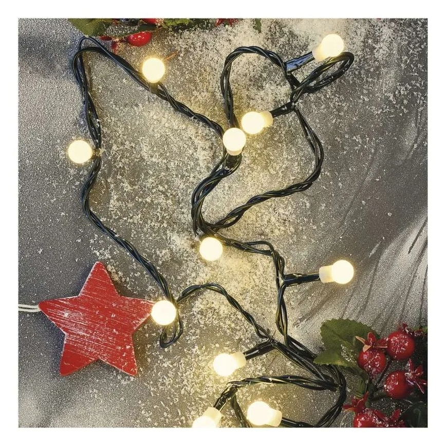 LED-valgusketi 80xLED/230V/8-funktsiooniline 13m IP44 soe valge