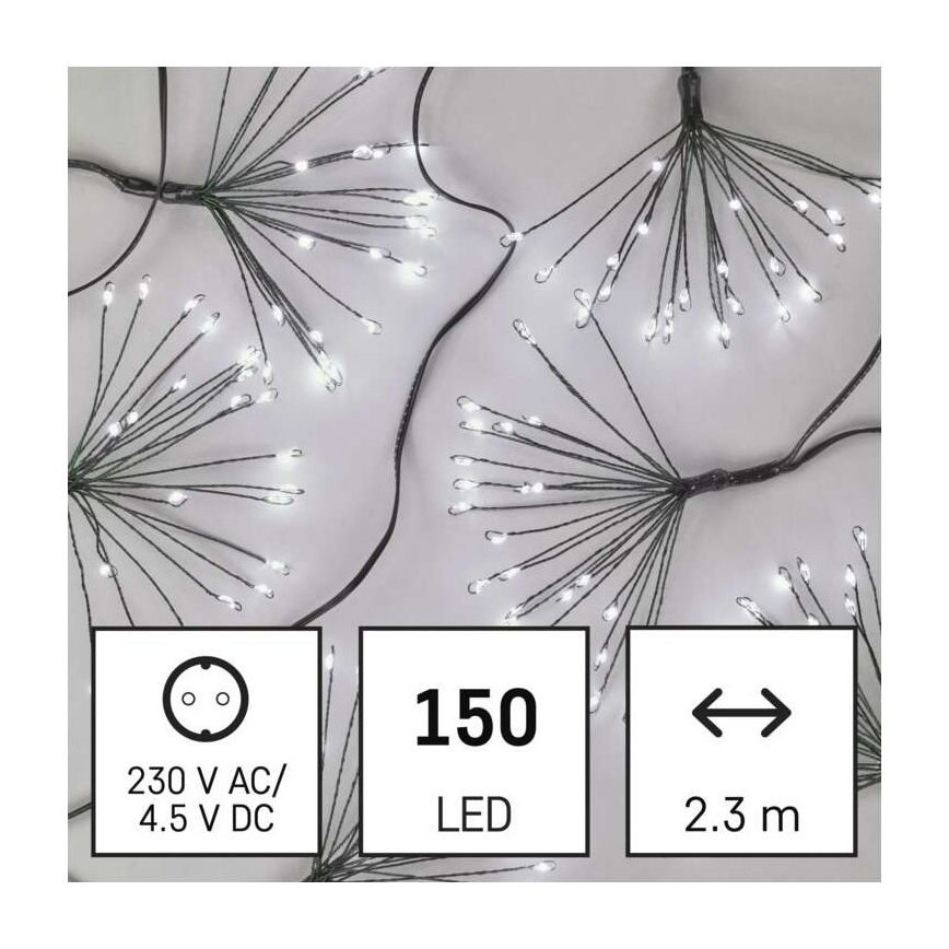 LED  valguskett 150xLED/5,35m külmvalge