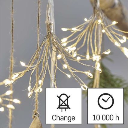 LED-valguskett 150xLED/5,35m soe valge