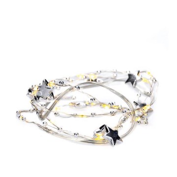 LED-valguskett 20 LED/2×AA 1,5 m soe valge