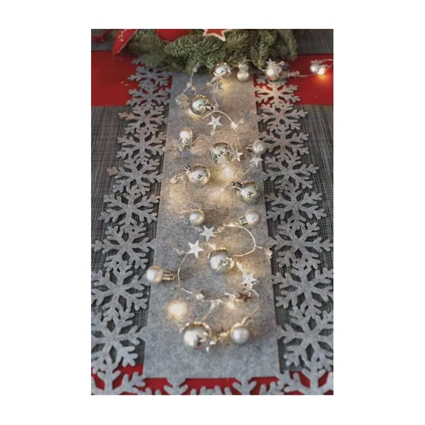 LED  valguskett 20xLED/2xAA 2,2 m soe valge