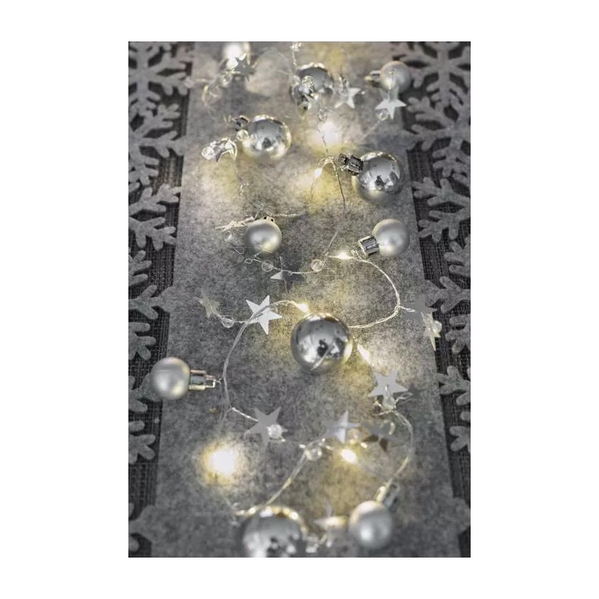 LED  valguskett 20xLED/2xAA 2,2 m soe valge